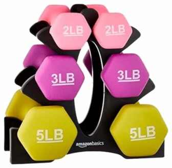 Amazon Basics Neoprene Dumbbell Hand Weights